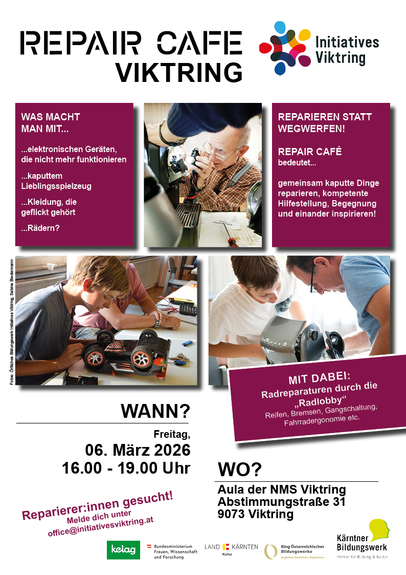 2026 03 06 Einladung Repair Café Viktring